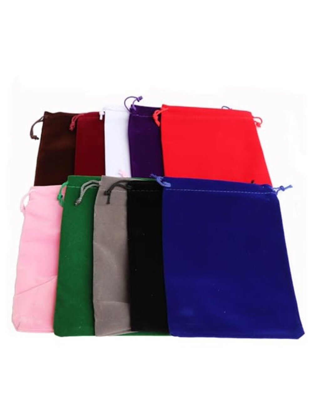 10pcs Velvet Drawstring Bags 5x7 Gift Pouches Jewelry Party Favor